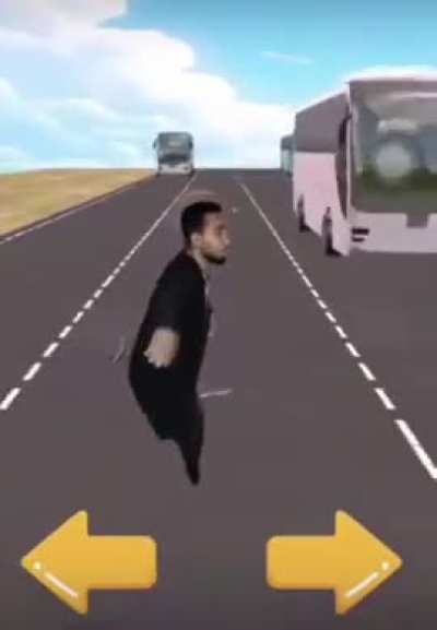 Kanye crosses the M-5 highway, Russia