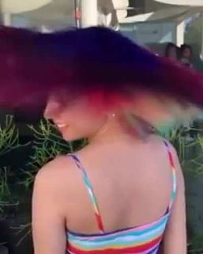 What colour do you want your hair? Her: Yes.