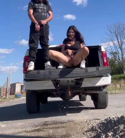 From the truck