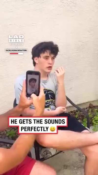 Boy knows how to speak in reverse