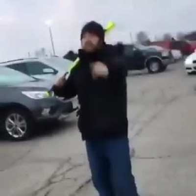 Family attacked by man wielding bat, yelling 