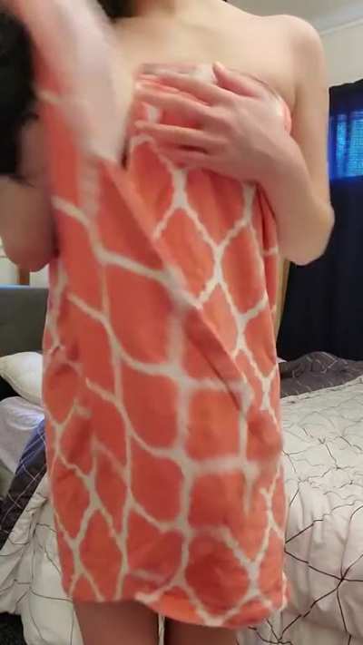 Post-shower fun!
