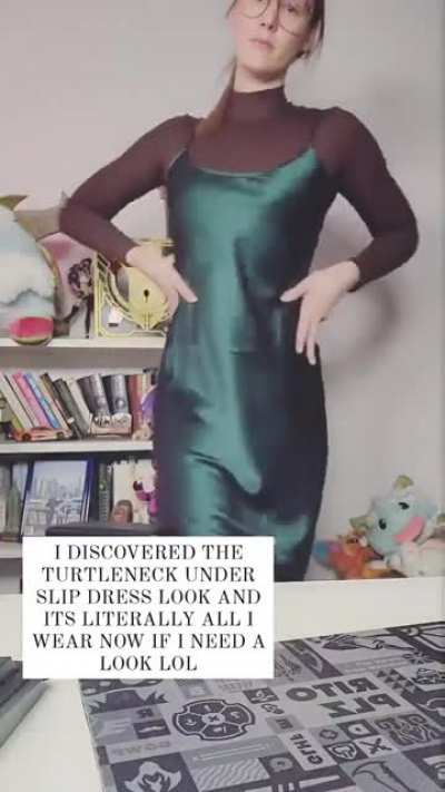 In a turtleneck