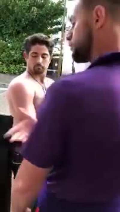 Drunk aggressor gets taught a lesson