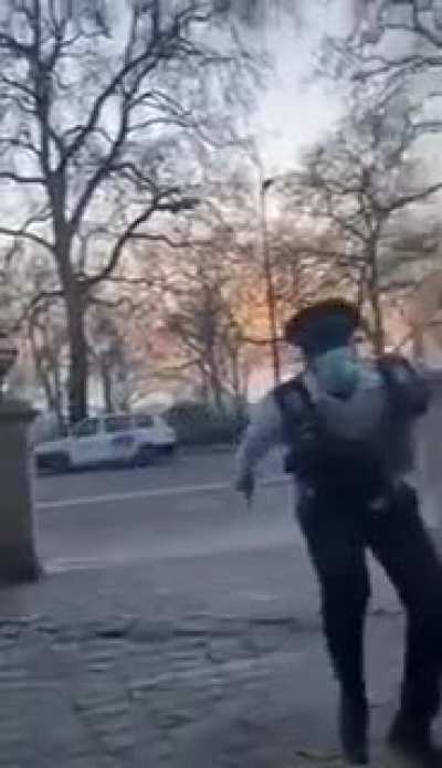 This happy traffic warden in the UK