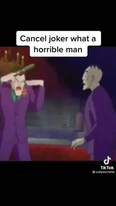 Damn cancel him right now