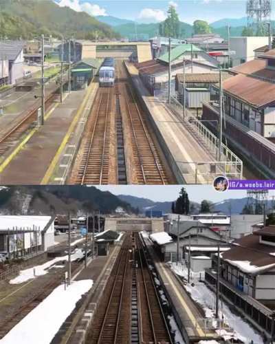 Details in Anime vs Actual scenes