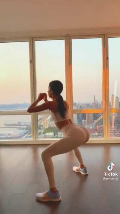White yoga pants