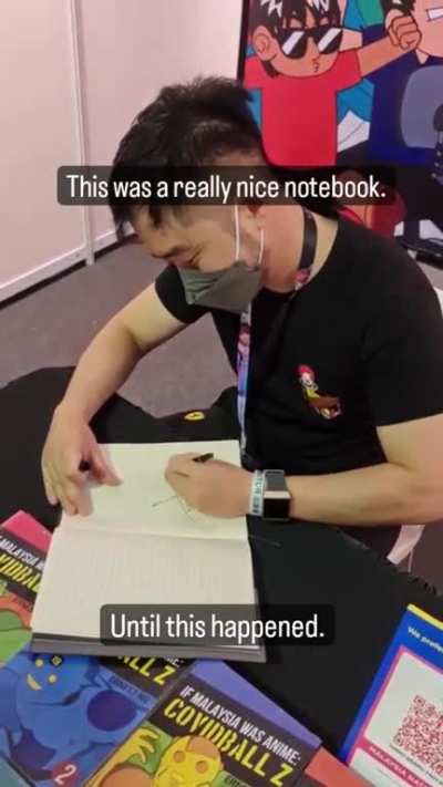 She just wanted an autograph