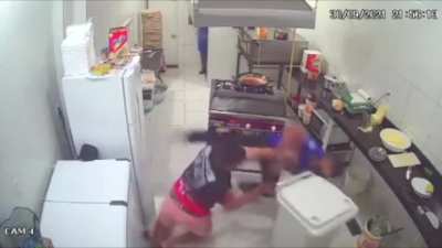 Armed restaurant robbery fail, but I added comedic music and sound effects