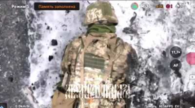 Soldiers of the AFU are finished off after a failed count<wbr>er-at<wbr>tack, with one soldier having been blown in half. Donetsk Oblast, December 2023.