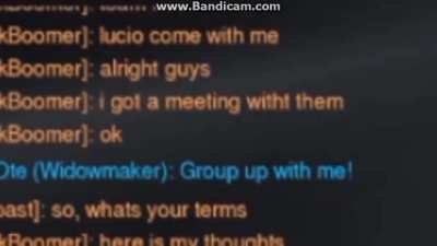 I negotiated point with the enemy team.