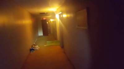 Abandoned Hotel at Night