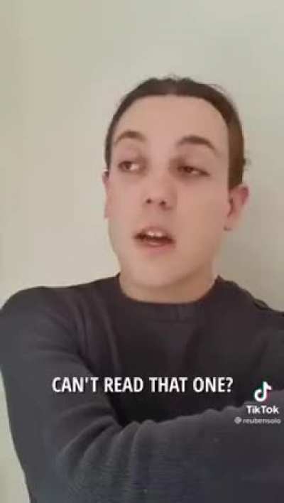 He Can’t Say That