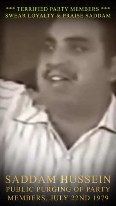 Saddam's Terrifying Party Trick.