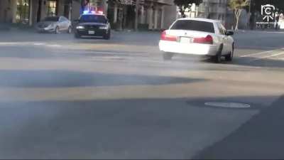 Man tries to smoke out a patriot rally