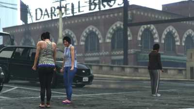 Update: There are now up to 3 NPC’s that just stand in the crosswalk in front of Darnell Bros.
