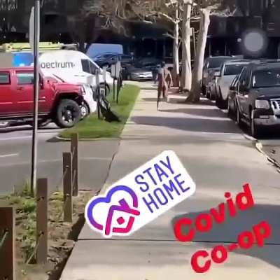 just a guy head-butting cars