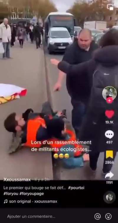 Absolute unit collecting climate activists