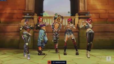 Full Team K-Pop Victory Pose