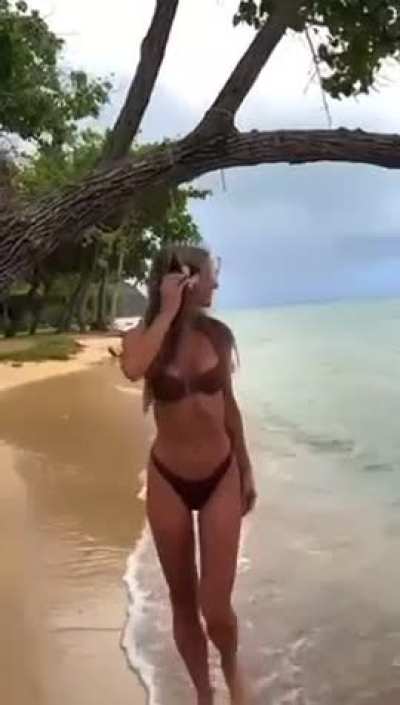 At the beach