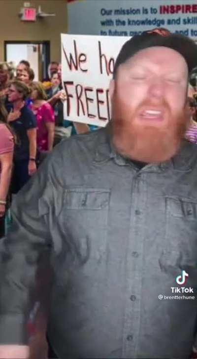 Anti-maskers at school board meetings