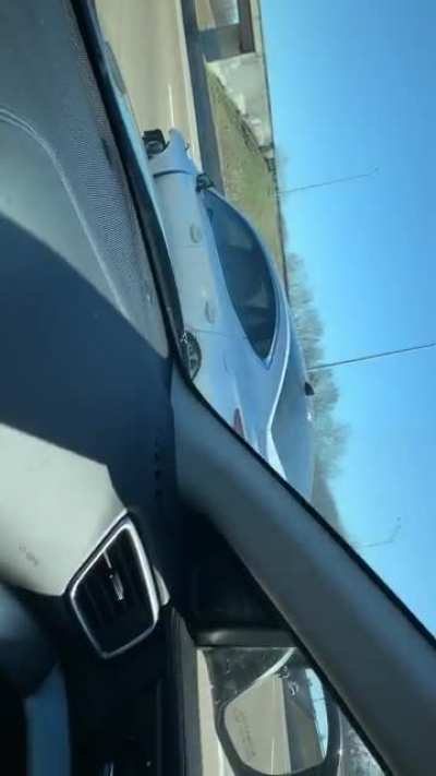 Found driving down I-40 in Memphis. Please excuse my father’s French and poor videoing skills.