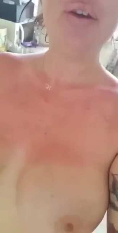 she got RED