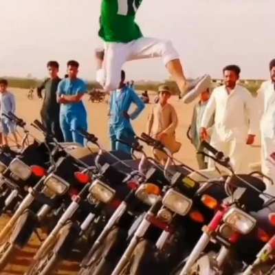 Jumping motorcycles