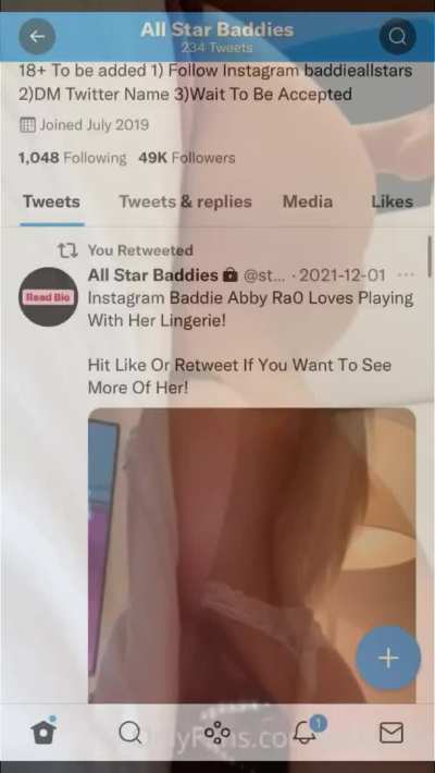 Instagram Baddie Abbi R@0 Loves Being Naked For You! Twitt<wbr>er:@s<wbr>tar_b<wbr>addie<wbr>s