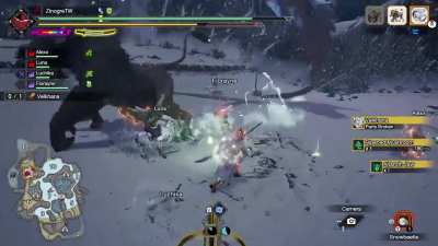 Velkhana dragonates Rajang...
