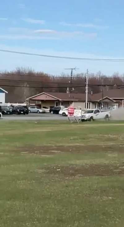 Stealing a car and driving it like you stole it