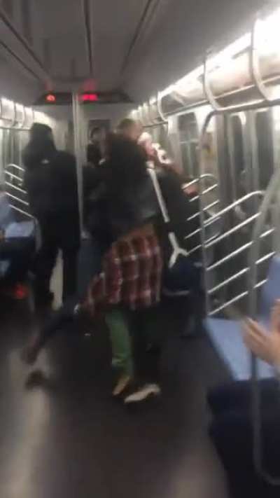 Annoying lady gets slapped back to factory settings.