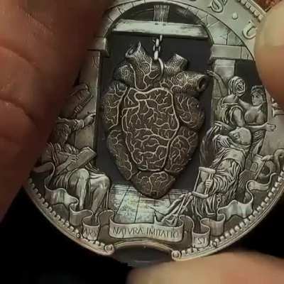 Beating heart coin