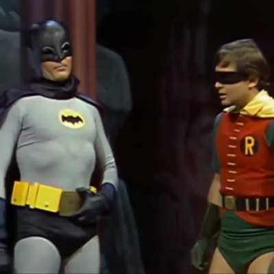 The Dynamic Duo do a respectful handshake