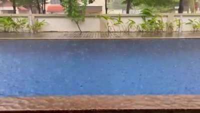 Calming tropical rain in Malaysia this evening