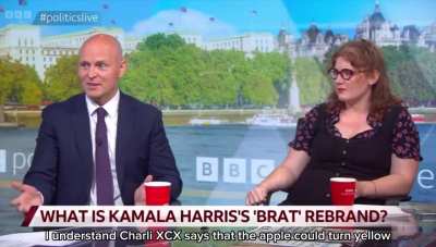 UK politician quoting from brat on TV panel 