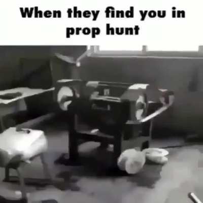 cuando te encuentran en el prop hunt para los analfabetos q no saben inglés