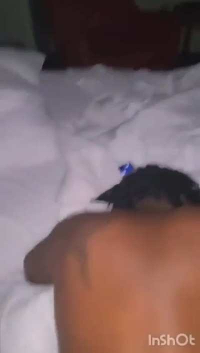 Ebony Thot Taking Dick While Talking on the Phone