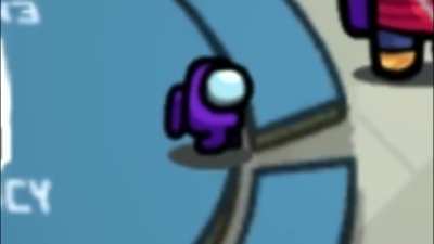 mini crewmate is excited