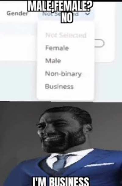 I'm only business