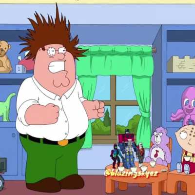 Peter Griffin goes Super Saiyan 3 (Family Guy x Dragon Ball Z Meme, IMPROVED EDIT)