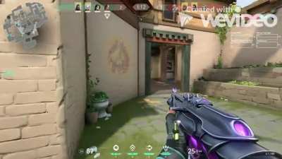 I've spotted an enemy behind the wall due to the network problems (legit hacks)