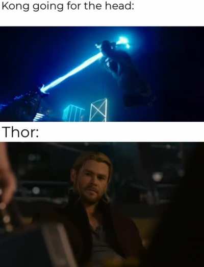 Thor punching the air rn