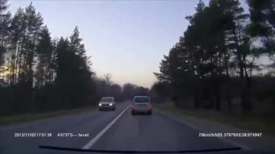 Countryside drive gets interrupted suddenly