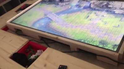 Tv table is rdy