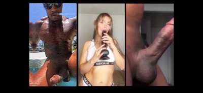 Sorry cuckoldson, that little whiteboi dick is way to small for mommy