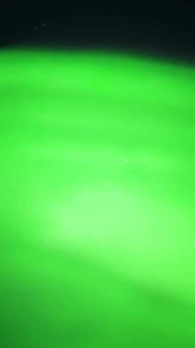 Aurora was so bright the ground turned green