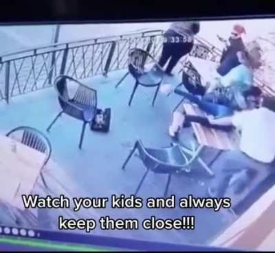 Trying to kidnap a kid infront of parent(s)
