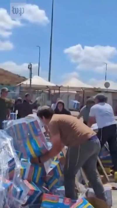 Can someone explain to me why Israelis destroy aid supplies?